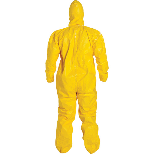 Dupont Personal Protection QC127T-MD Hooded Coveralls, Tychem&reg; 2000, Medium, Yellow