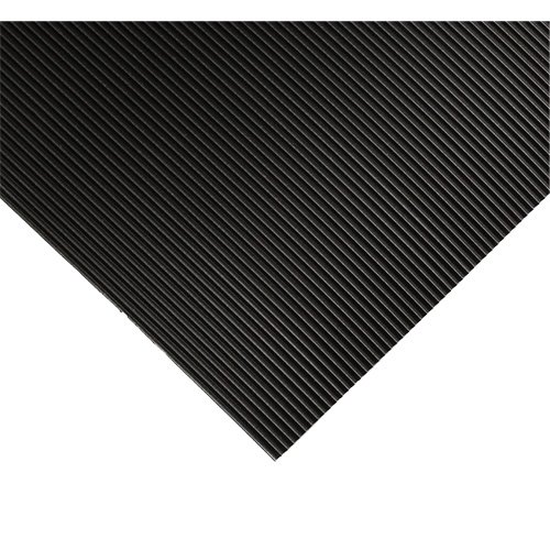 Wearwell 702.14X3X15BK Tapis ondul&eacute; pour tableau de contr&ocirc;le no 702, 3' la x 15' lo, 1/4" &eacute;paisseur, Noir, PVC