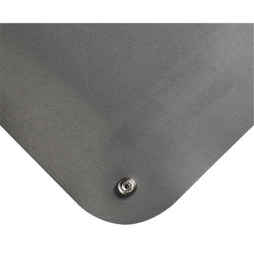 Wearwell 791.12X3X5GY Tapis antifatigue dissipateur d'&eacute;lectricit&eacute; statique no 791, 3' la x 5' lo x 1/2" &eacute;p, PVC, Lisse, Gris