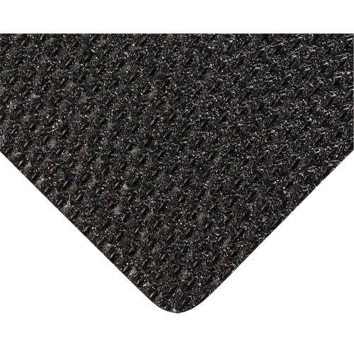 Wearwell 480.38X3X20UNSBK Abrasive Coated Kushion Walk Mats No.480, Unslotted, 3' x 20' x 3/8", Black, PVC