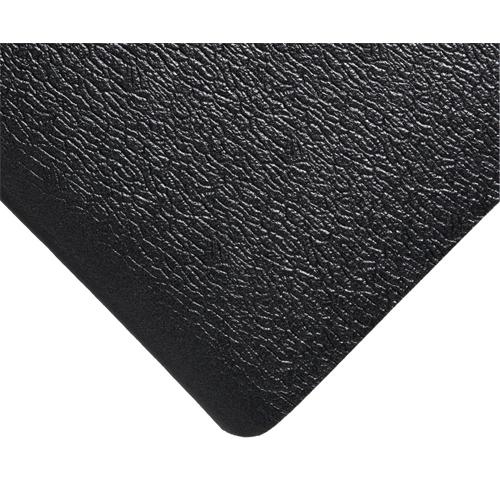 Wearwell 444.58X2X20BK Deluxe Soft Step No. 444 Mats, Pebbled, 2' x 20' x 5/8", Black, PVC Sponge