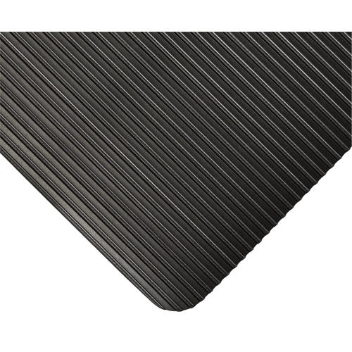 Wearwell 391.18X3X105BK Tapis KleenSweep No 391, Couloir, 3' x 105' x 1/8", Noir