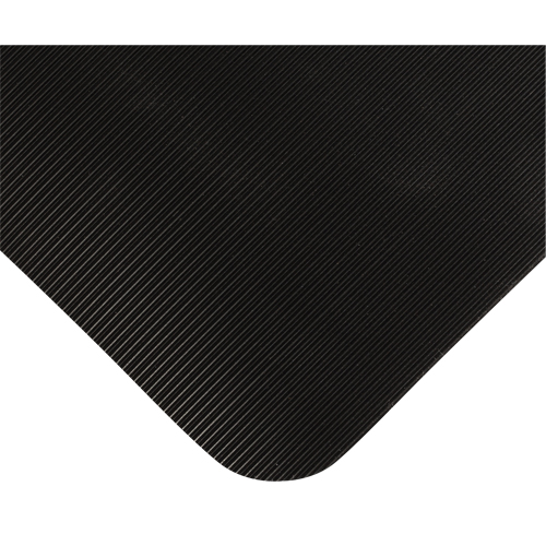 Wearwell 720.58X3X75BK Double Duty Switchboard Mats No.720, Corrugated, 3' x 75' x 5/8", Black, PVC