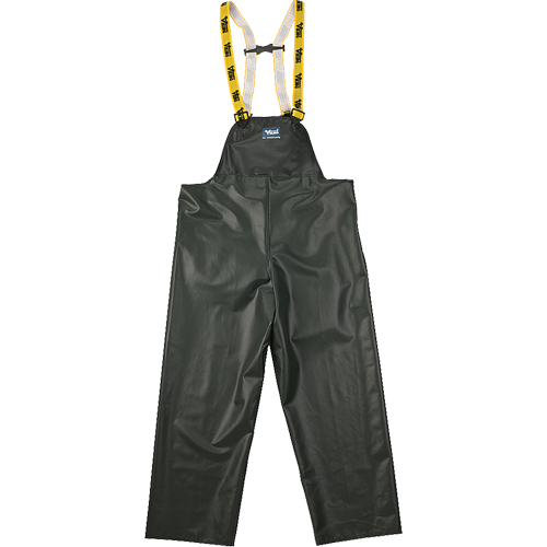 Viking 4110P-XL Journeyman Chemical Resistant Rain Bib Pants, X-Large,  Green, Polyester/PVC