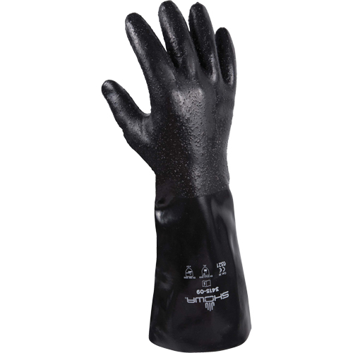 Showa 3415-10 Gants 3415, Taille Grand/10, 14" lo, N&eacute;opr&egrave;ne, Doublure en Coton/Interlock, 66-mil
