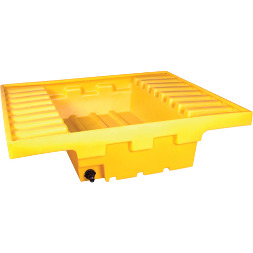 Ultratech 2396 Contenant de confinement Ultra-Rack Sump, 51,5'' lo x 51,5'' la x 12" ha, 66 gal. US Capacit&eacute;