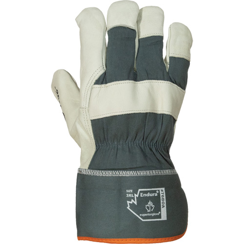 Superior Glove Works Ltd. 76BOA 3XL Endura Winter Fitters Gloves 3X Large Grain Cowhide Palm Boa Inner Lining