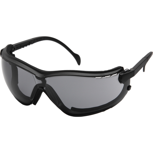 Pyramex GB1820ST Lunettes de s&eacute;curit&eacute; &eacute;tanches V2G, Lentille Grise/fum&eacute;e, Antibu&eacute;e/Anti-&eacute;gratignures, ANSI Z87+/R&eacute;pond ou surpasse la norme CSA Z94.3