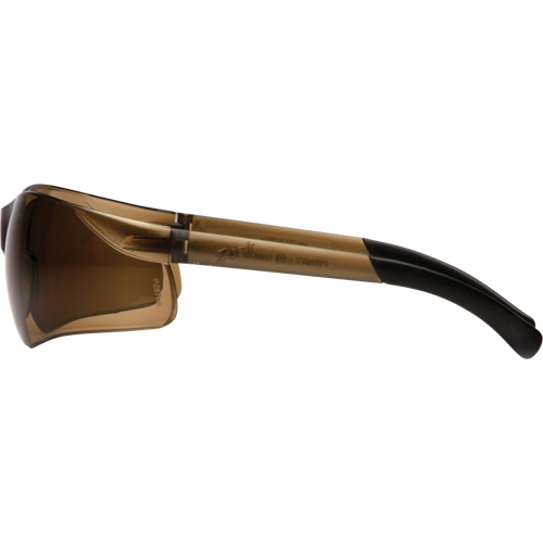 Pyramex S2515S Lunettes de s&eacute;curit&eacute; Ztek, Lentille Brun, Anti-&eacute;gratignures, ANSI Z87+/R&eacute;pond ou surpasse la norme CSA Z94.3