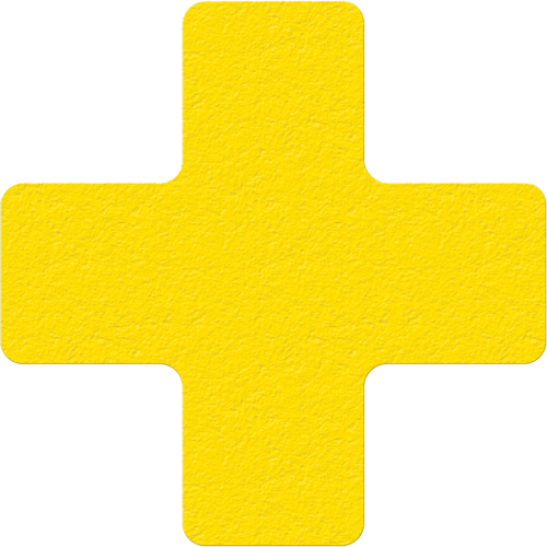Incom Top Tape & Label LM120Y Lean 5S Manufacturing Markers, Cross, 6" L x 6" W, Yellow, Vinyl
