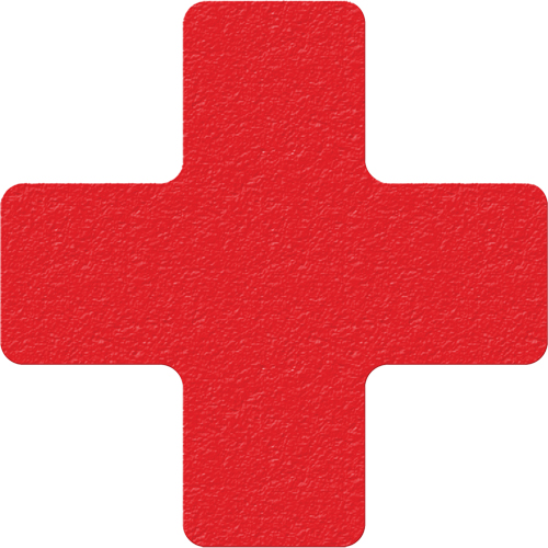 Incom Top Tape & Label LM120R Lean 5S Manufacturing Markers, Cross, 6" L x 6" W, Red, Vinyl