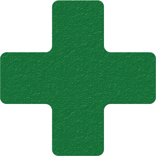 Incom Top Tape & Label LM120G Lean 5S Manufacturing Markers, Cross, 6" L x 6" W, Green, Vinyl