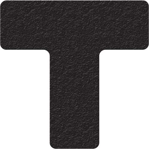 Incom Top Tape & Label LM130K Lean 5S Manufacturing Markers, T, 6" L x 6" W, Black, Vinyl