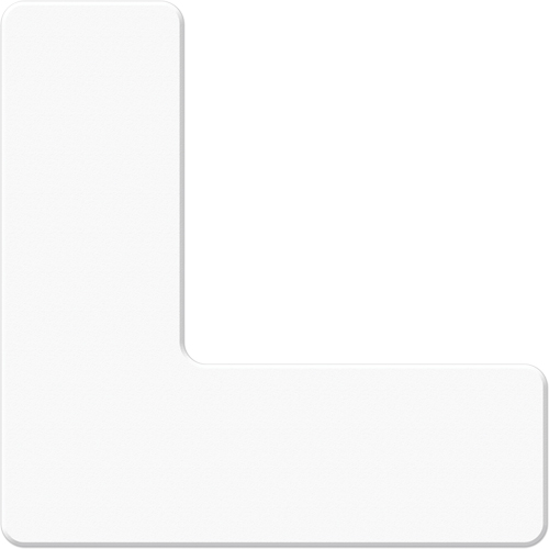 Incom Top Tape & Label ASM110W Armor Stripe Lean/5S Markers, L, 6" L x 6" W, White, Plastic