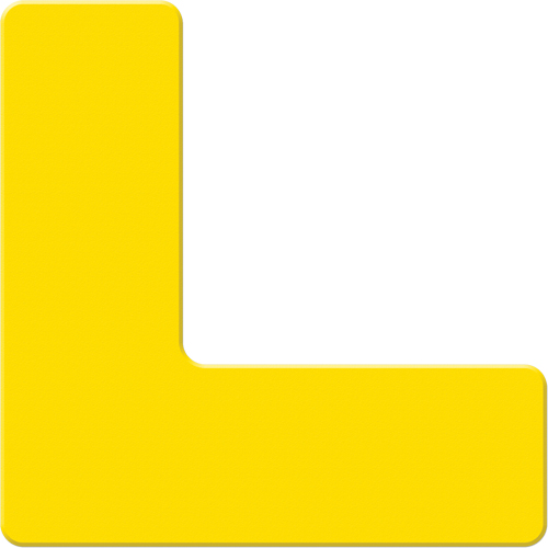 Incom Top Tape & Label ASM110Y Marqueurs all&eacute;g&eacute;e/5S Armor Stripe, L, 6" lo x 6" la, Jaune, Plastique