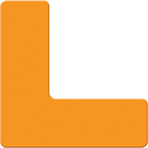Incom Top Tape & Label ASM110N Marqueurs all&eacute;g&eacute;e/5S Armor Stripe, L, 6" lo x 6" la, Orange, Plastique