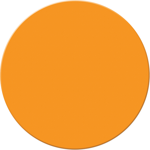 Incom Top Tape & Label ASM190N Armor Stripe Lean/5S Markers, Circle, 6" L x 6" W, Orange, Plastic