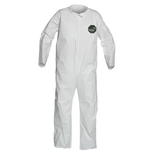 Dupont Personal Protection NB120S-XL ProShield&reg; 50 Coveralls, X-Large, White, Microporous