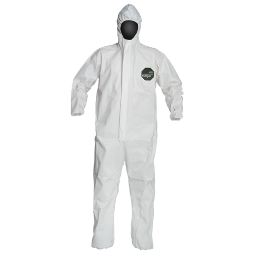 Dupont Personal Protection NB127S-MD ProShield&reg; 50 Coveralls, Medium, White, Microporous