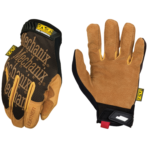 Leather work gloves small on sale