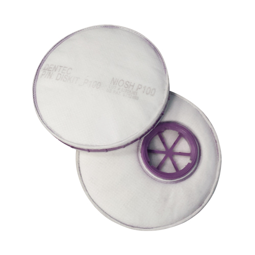 Dentec 15FDISKITP100 Filtre pour respirateur Diskit, Filtre contre les particules, Filtre P100