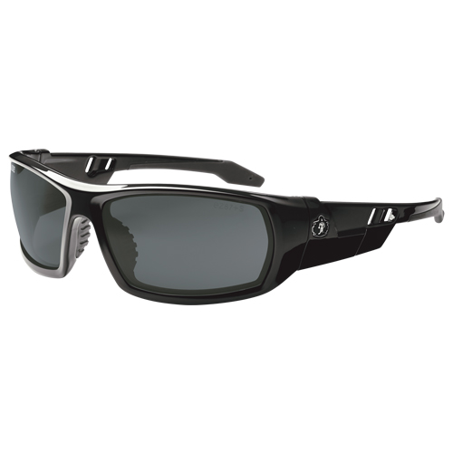 Ergodyne 50031 Lunettes de s&eacute;curit&eacute; Skullerz Odin, Lentille Fum&eacute;e, Anti-&eacute;gratignures/Polaris&eacute;, ANSI Z87+/R&eacute;pond ou surpasse la norme CSA Z94.3