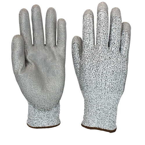 THE SAFETY ZONE Coated Gloves, Size Small/7, 13 Gauge, Polyurethane