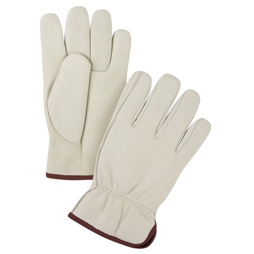 Produits de sécurité Zenith SFV197 Gants de conducteur doubl&eacute;s pour l'hiver de premi&egrave;re qualit&eacute;, Grand, Paume en Cuir fleur de vache, Molleton