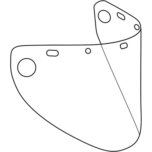 PIP Global Safety EP919F/60 Dynamic Formed Faceshield, Copolyester/PETG, Clear Tint