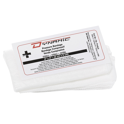 PIP Global Safety FACB002 Dynamic Compress Bandage, 2" L x 2" W