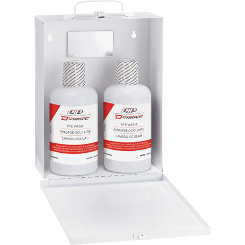 PIP Global Safety FAEWS9124F Dynamic Eyewash Station with Isotonic Solution, Double
