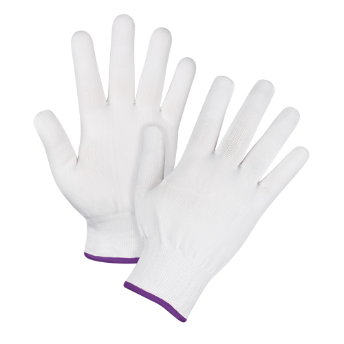 Produits de sécurité Zenith SGC361 Gants tricot&eacute;s sans couture, Polyester, Calibre 15, Dames/T-petit
