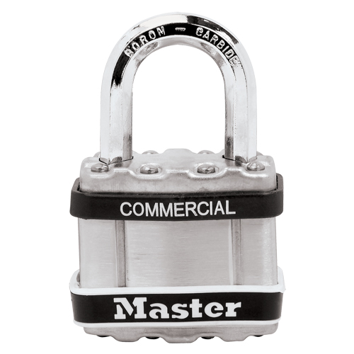 Master Lock M1STS Commercial Magnum Padlock, Keyed Different, Laminated Steel, 1-3/4" Width