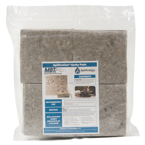  SGC498 Tampons Husky Spilltration, Huile seulement, 16" x 16", 17,2 gal. d'absorption