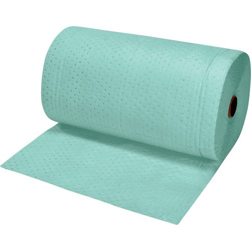 Zenith Safety Products SGC513 Premium Bonded Sorbent Rolls, Heavyweight, 150' L x 30" W, 50 gal. Absorbancy