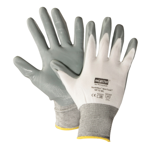 PIP Global Safety NF13/10XL-H5 NorthFlex Nitri Task Gloves, X-Large, Nitrile Coating, 13 Gauge, Nylon Shell