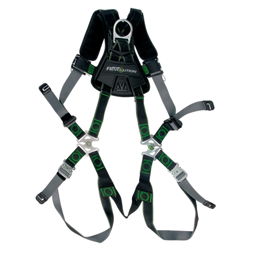 PIP Global Safety RDTSD-QC/UBK Revolution Harnesses with DualTech Webbing, CSA Certified, Class A, 400 lbs. Cap.
