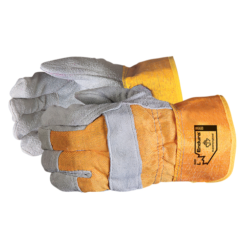 Superior Glove Works Ltd. 66B-2XL Endura&reg; Fitters Gloves, 2X-Large, Split Leather Palm, Cotton Inner Lining
