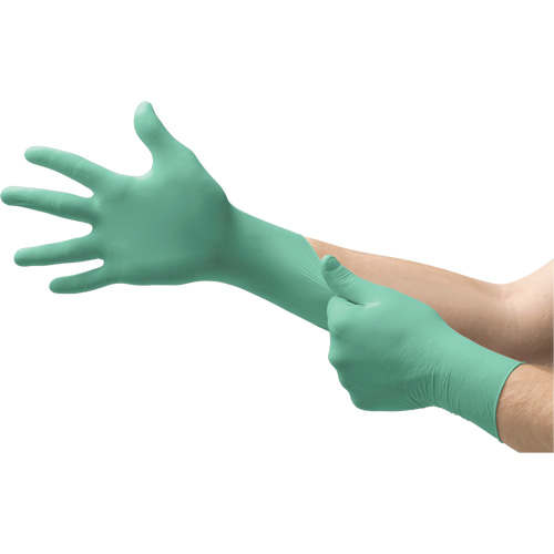 Ansell 3771 Micro-Touch&reg; Affinity&reg; Examination Gloves, Small, Neoprene, 6.3-mil, Powder-Free, Green, Class 2