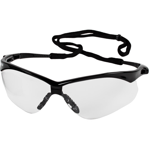 Ansell 20378 KleenGuard Nemesis Safety Glasses, Clear Lens, Anti-Scratch, ANSI Z87+/Meets/Exceeds CSA Z94.3