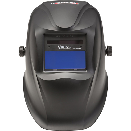 Viking K3282-3 1740 Welding Helmet, 3.78" L x 1.67" W View Area, 9 - 13 Shade Range, Black