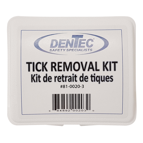 Dentec 81-0020-3 Ensemble de s&eacute;curit&eacute; contre les tiques, Dispositif m&eacute;dical Classe 1, Boîte en plastique
