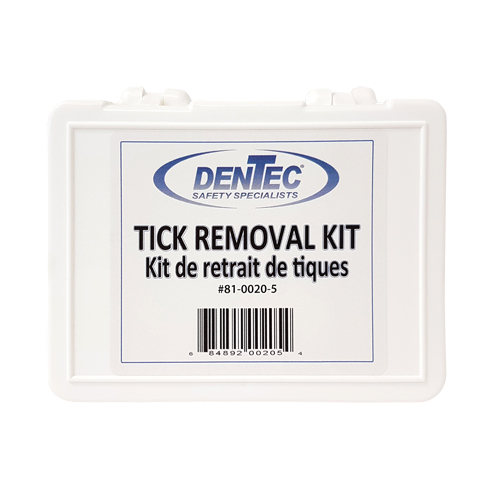 Dentec 81-0020-5 Ensemble de s&eacute;curit&eacute; contre les tiques, Dispositif m&eacute;dical Classe 1, Boîte en plastique