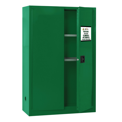 Zenith Safety Products SGD361 Pesticide Storage Cabinet, 45 gal., 65" H x 43" W x 18" D