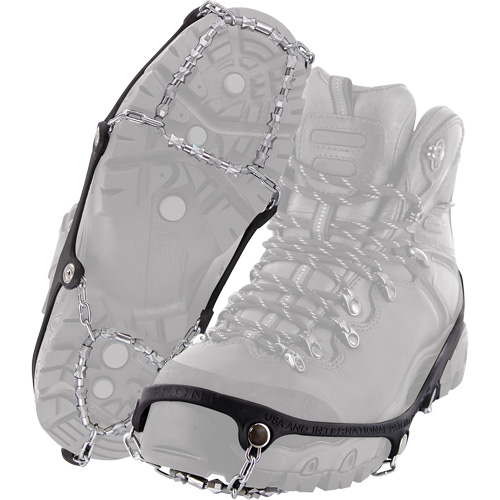  SGD517 ICEtrekkers&reg; Diamond Grip Boot Traction Device, Steel, Stud Traction, Medium