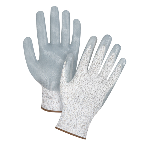 Zenith Safety Products SGD565 High-Performance Cut-Resistant Gloves, Size Large/9, 13 Gauge, Nitrile Coated, HPPE Shell, ANSI/ISEA 105 Level 4/EN 388 Level 5