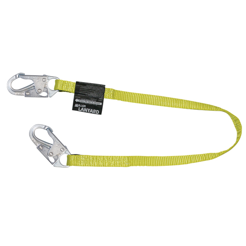 PIP Global Safety 213WLS-Z7/3FTYL Longe en toile &agrave; sangle Miller, 1 branches, Classe CSA B, Polyester