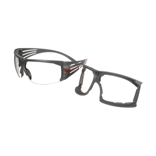 3M SF607SGAF-FM SecureFit 600 Series Safety Glasses with Gasket, Grey/Indoor/Outdoor Lens, Anti-Fog, ANSI Z87+/Meets/Exceeds CSA Z94.3