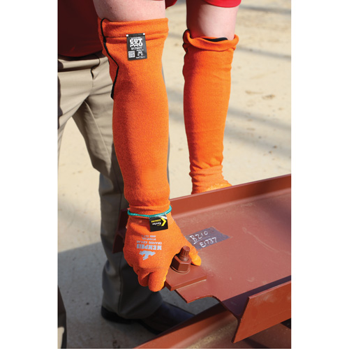 Mcr Safety 9178OT Memphis&reg; Sleeves, Kevlar&reg;, 18", ASTM ANSI Level A5, Orange