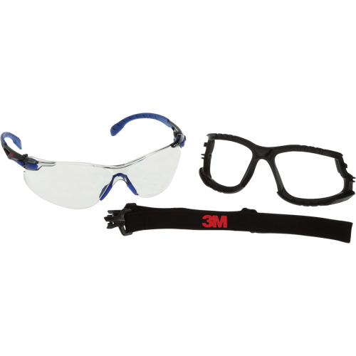 3M S1107SGAF-KT Ensemble de lunettes de s&eacute;curit&eacute; Solus, Lentille Int&eacute;rieur/ext&eacute;rieur, Antibu&eacute;e, R&eacute;pond ou surpasse la norme CSA Z94.3